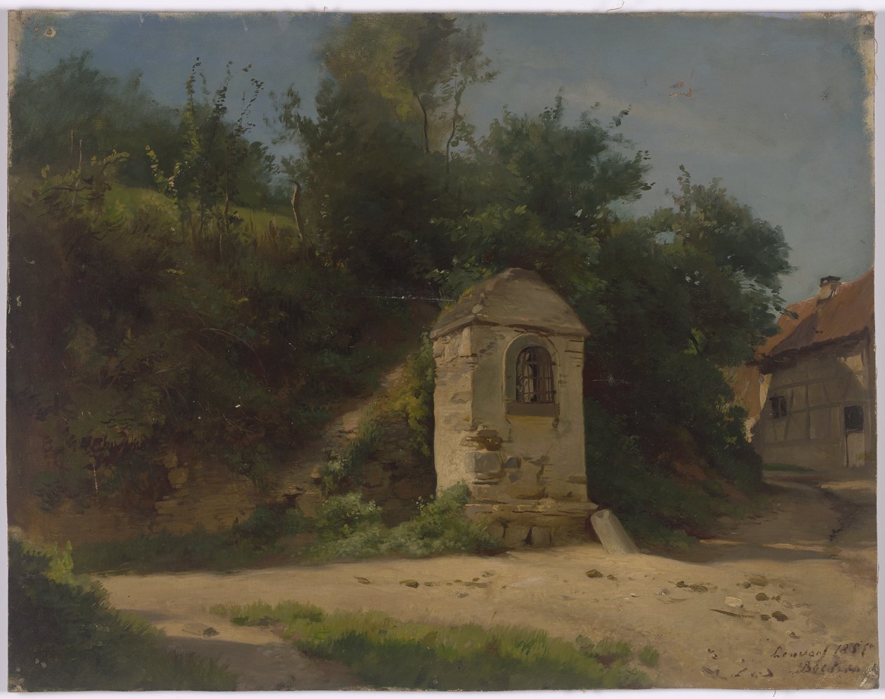 Granja al borde del bosque de Jakob Becker