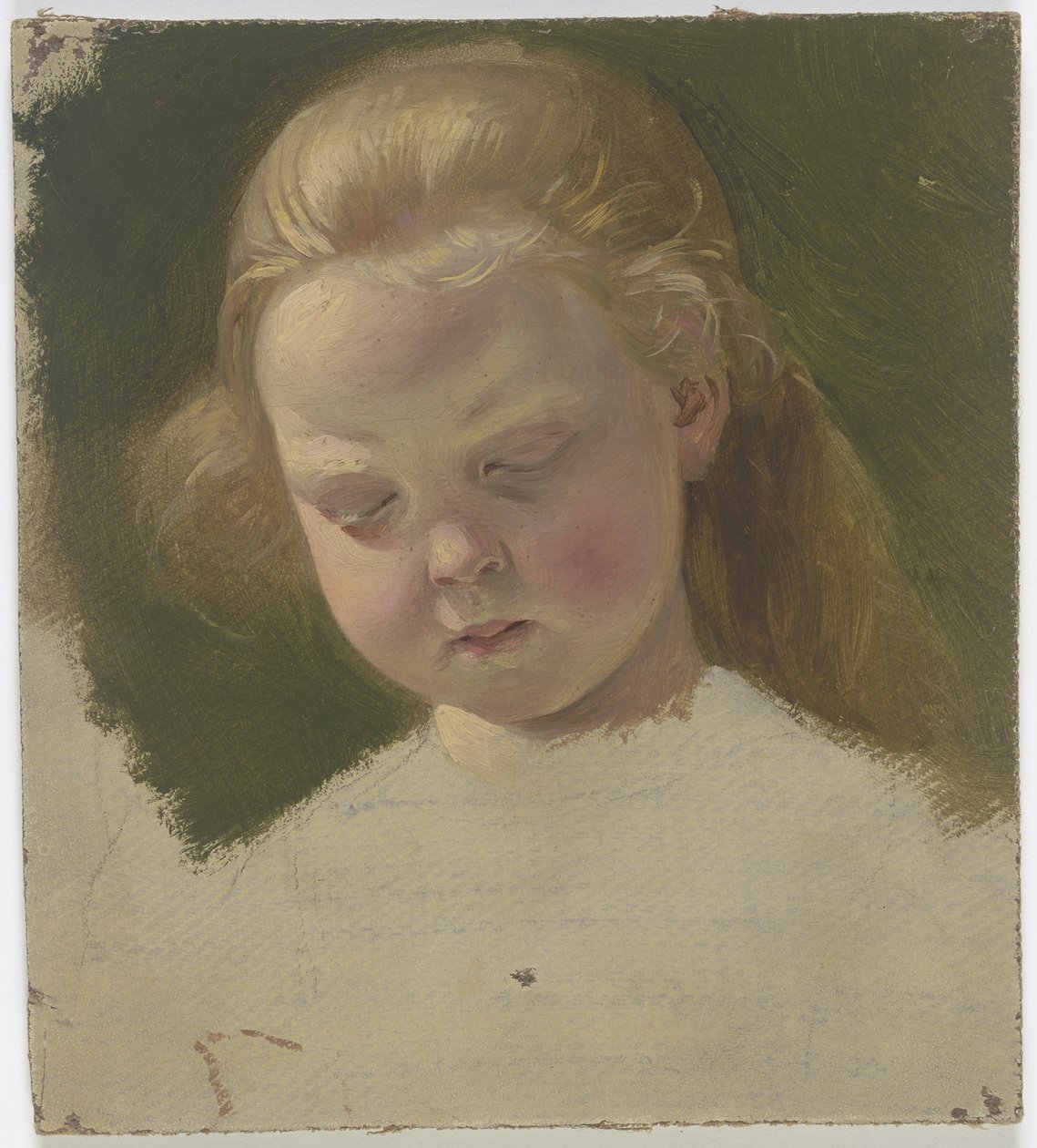 Niña pequeña con el pelo largo de Jakob Becker