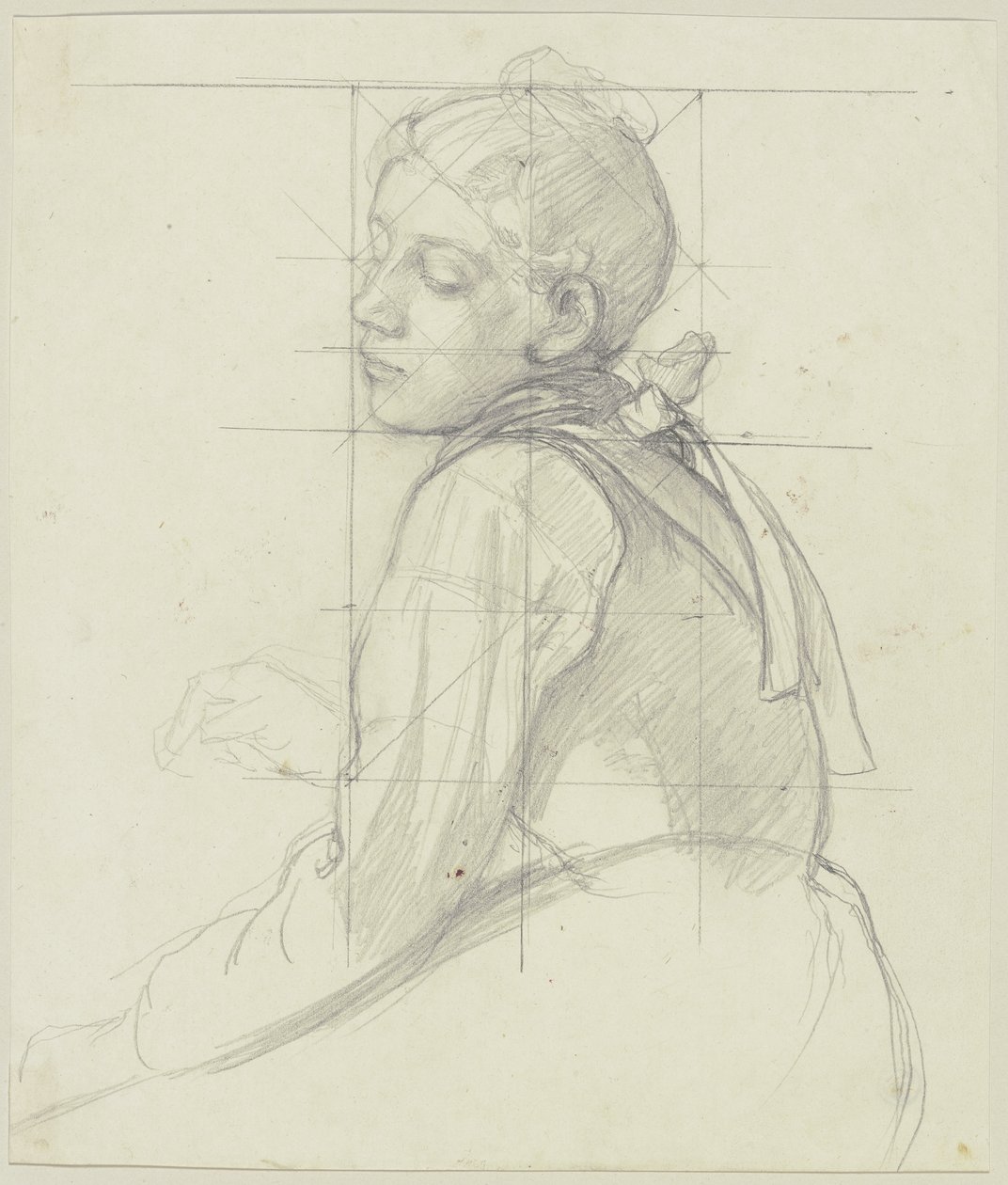 Joven campesina, media figura de Jakob Becker