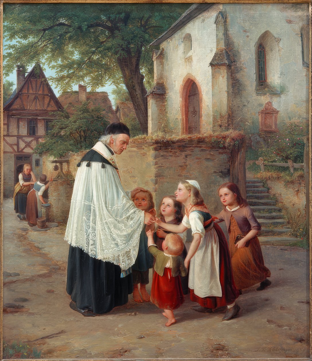 El párroco del pueblo de Jakob Fürchtegott Dielmann