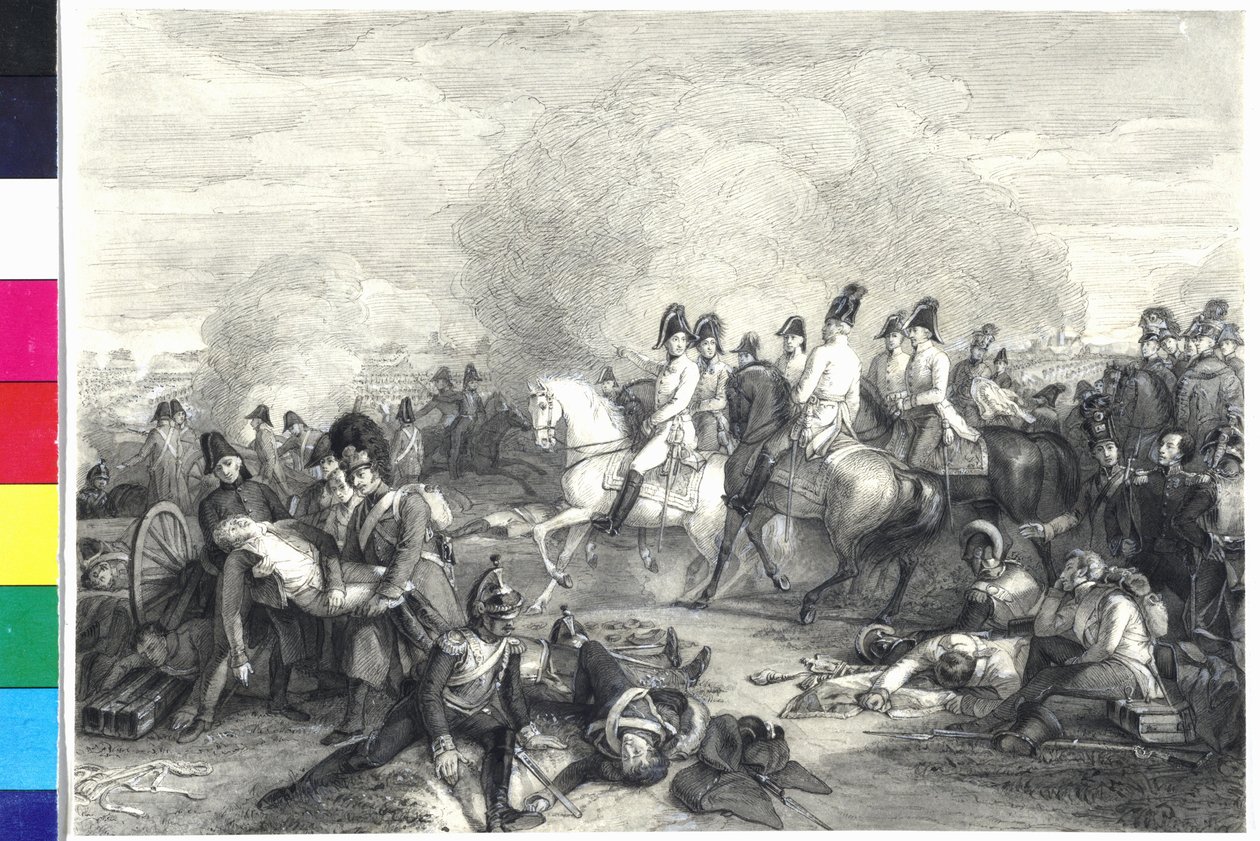 Archiduque Carlos de Austria en la batalla de Aspern de Jakob Groh