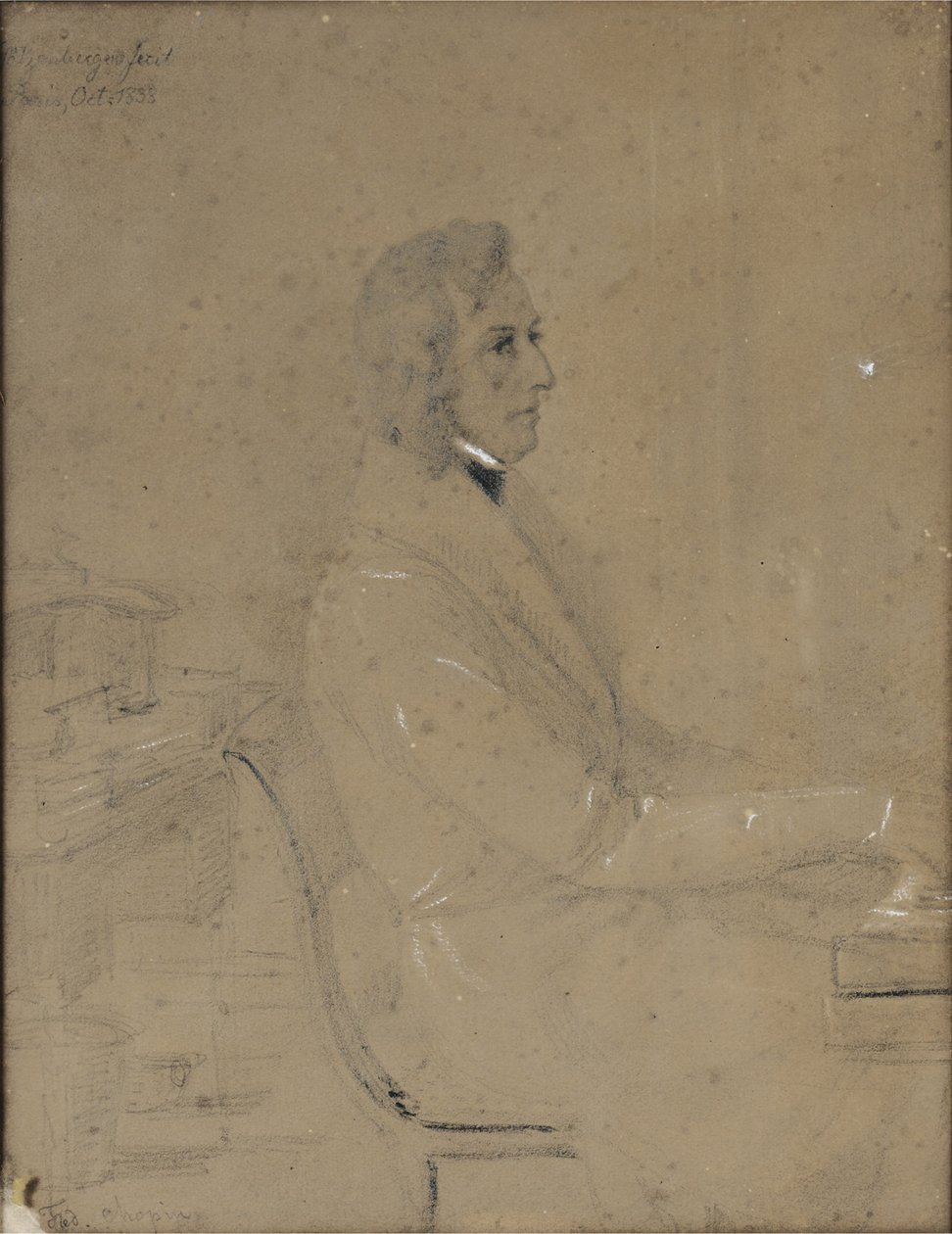Frédéric Chopin al piano de Jakob Götzenberger