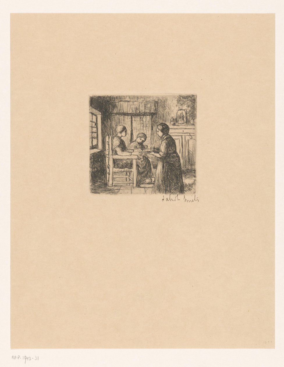 Interior con tres personas
El paciente (título del objeto) de Jakob Smits (signed by artist)