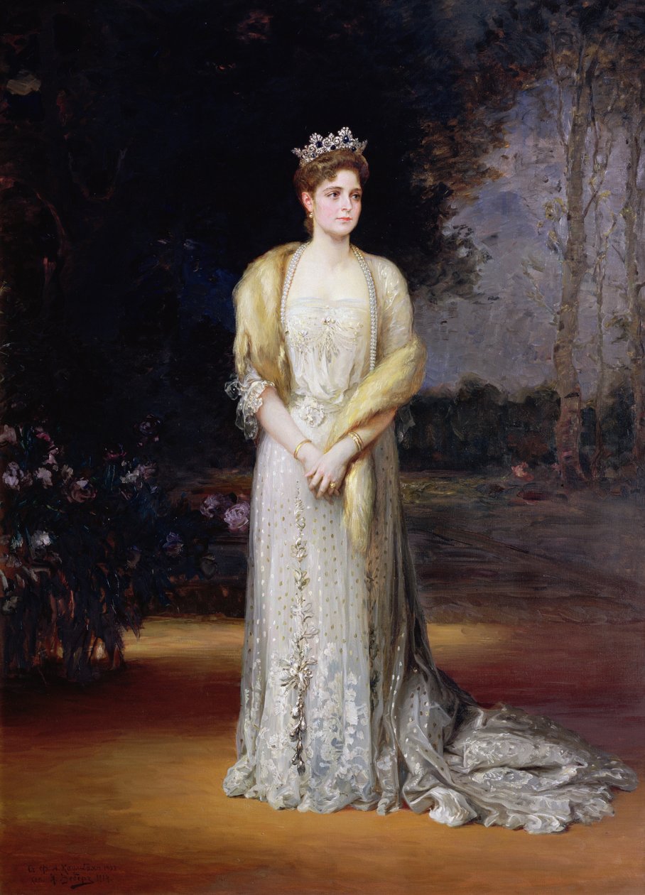 Retrato de la Emperatriz Alexandra Fyodorovna, 1914 de Jakov Jakovlevich Veber