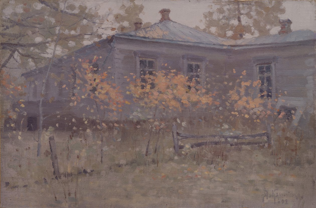 Casa de campo en otoño, 1902 de Jakov Jakovlevich Kalinichenko