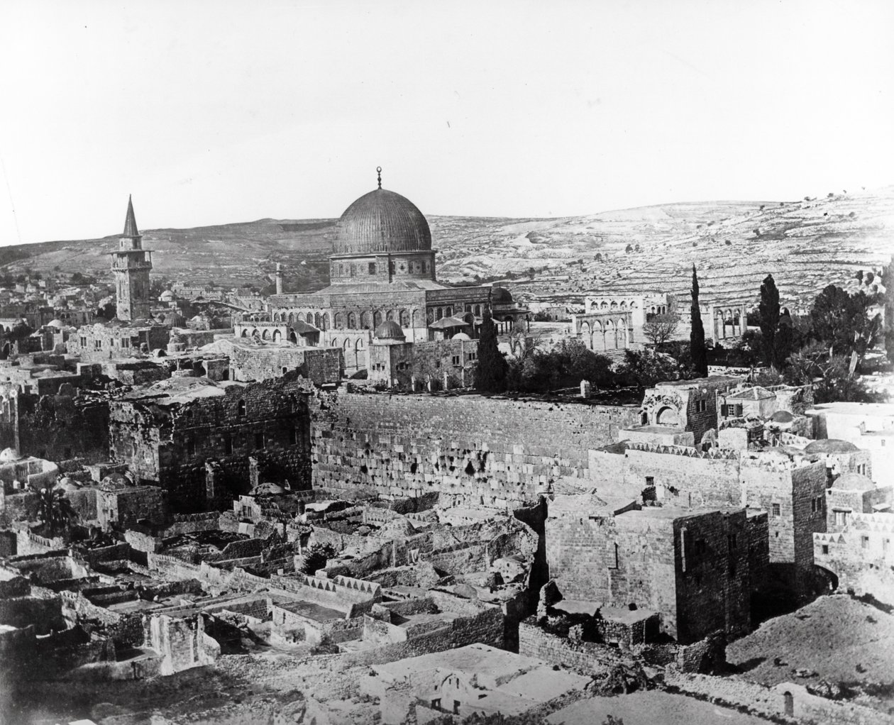 Cúpula de la Roca, 1857 de Felice Beato