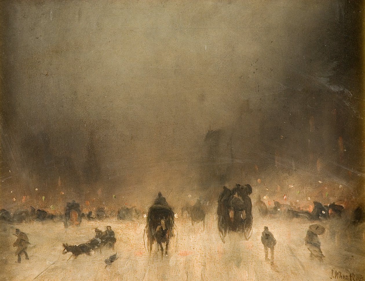 Una Noche de Niebla en Londres de James Abbott McNeill Whistler