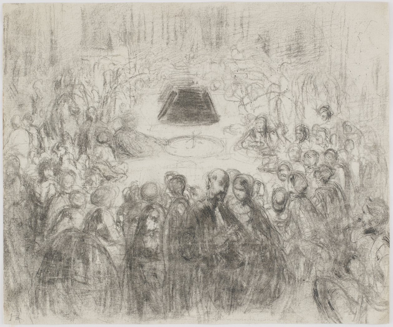 Una sala de juegos en Baden-Baden, 1858 de James Abbott McNeill Whistler