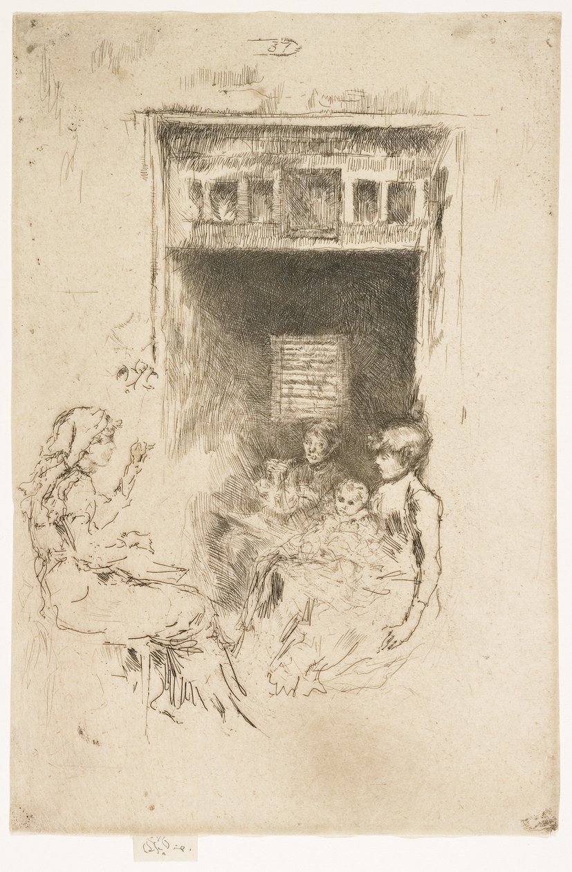 Ensartadores de cuentas, 1879-1880 de James Abbott McNeill Whistler