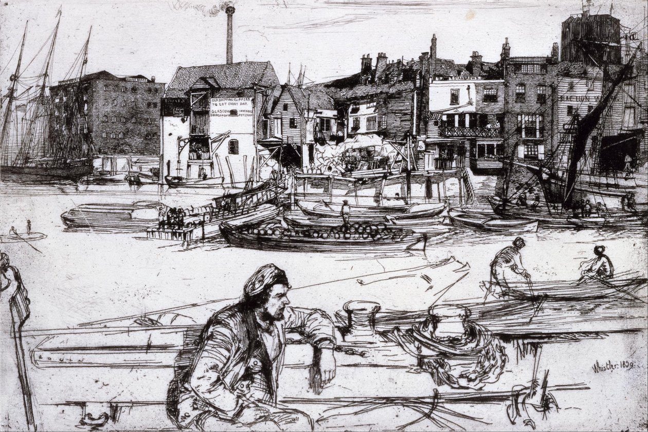 Muelle del león negro de James Abbott McNeill Whistler
