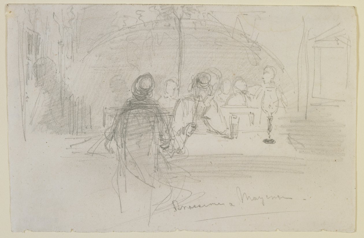 Cervecería en Maguncia, 1858 de James Abbott McNeill Whistler