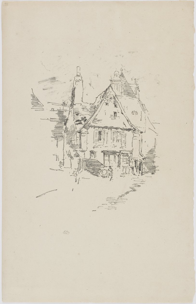 Tejados a dos aguas, Vitre, 1893 de James Abbott McNeill Whistler