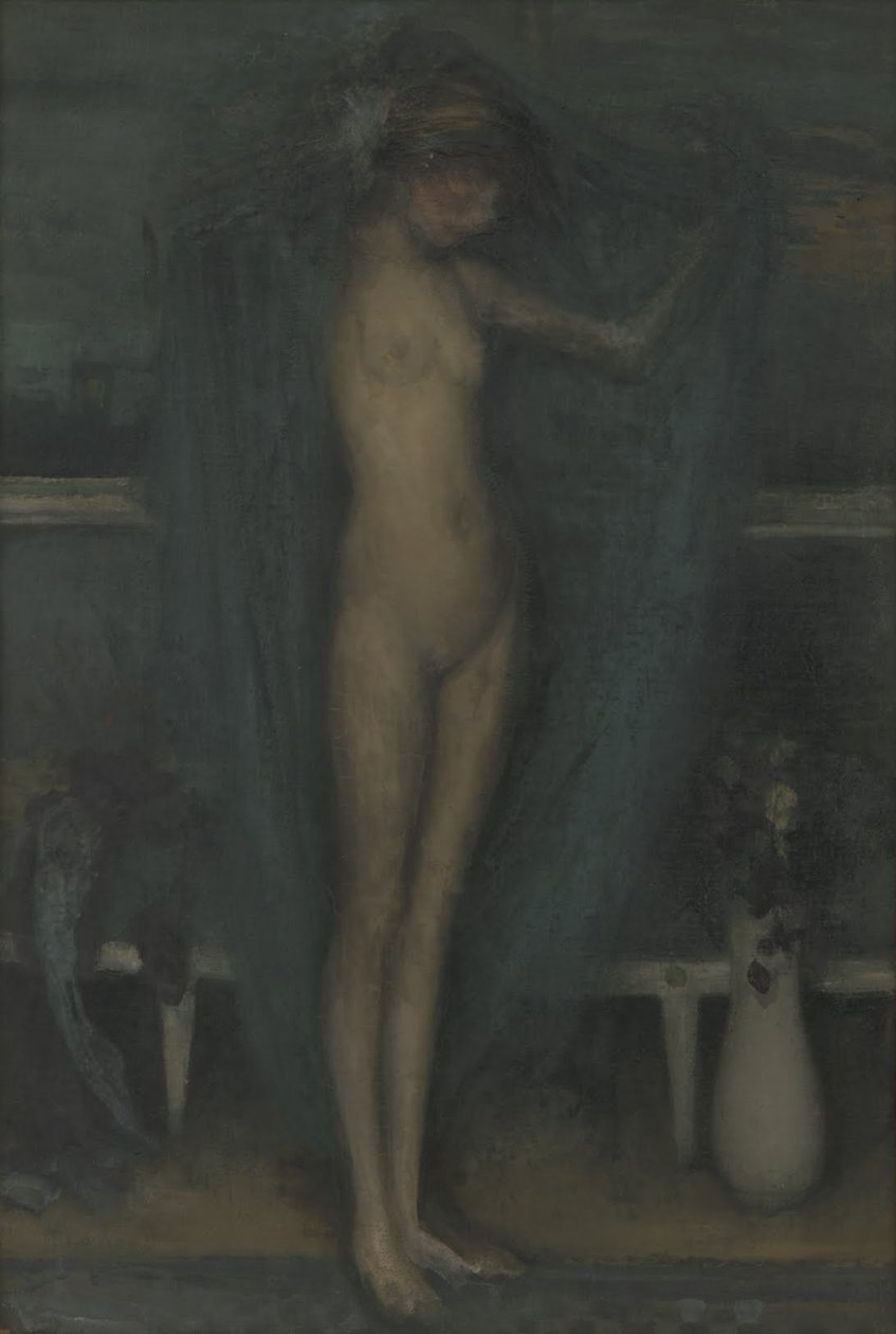 Armonía en Azul y Oro - La Pequeña Chica Azul de James Abbott McNeill Whistler