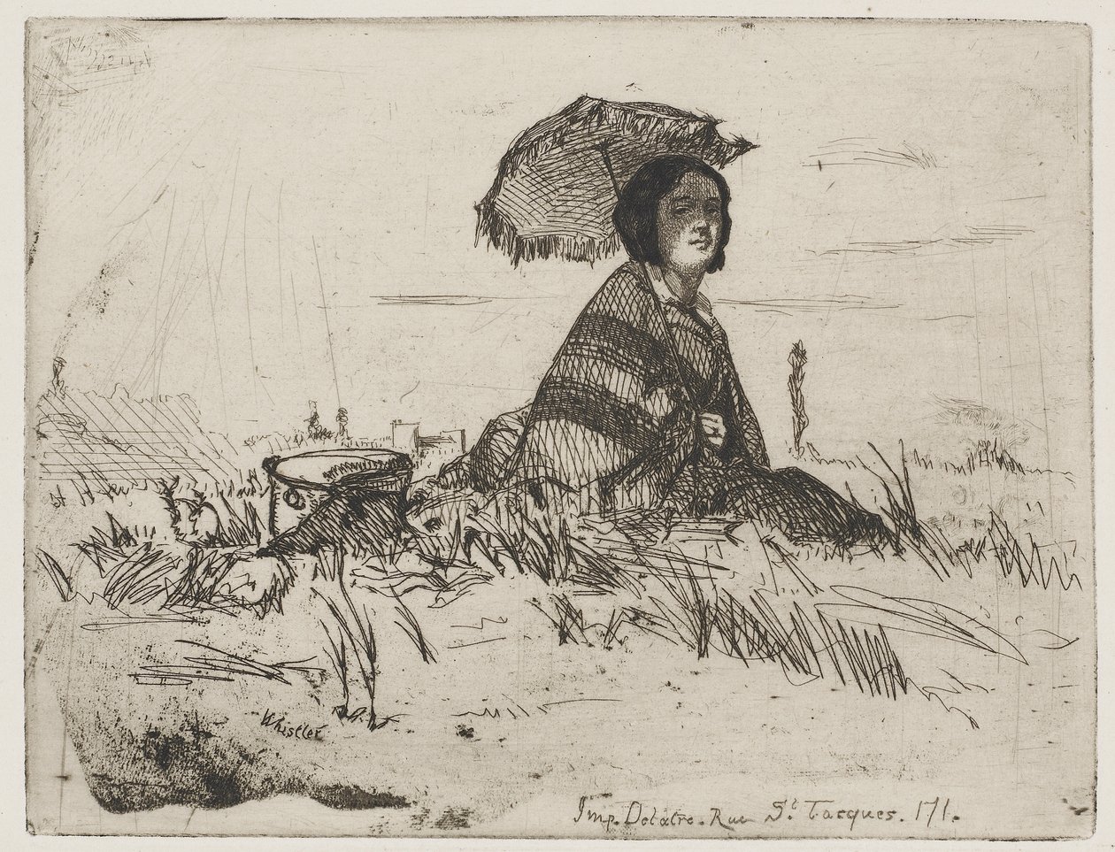 A plena luz del sol, 1858 de James Abbott McNeill Whistler