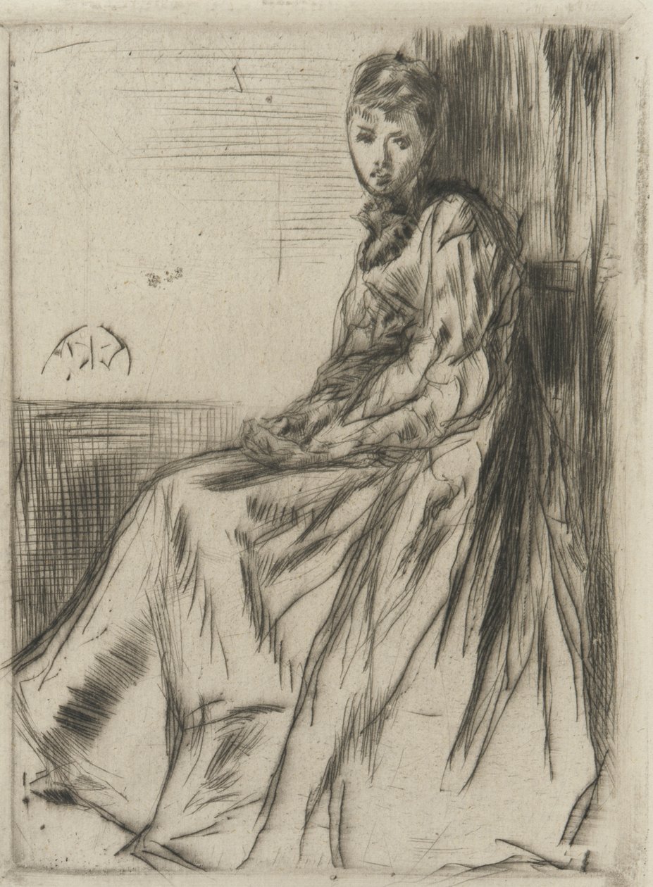 Maude, sentada, 1873 de James Abbott McNeill Whistler