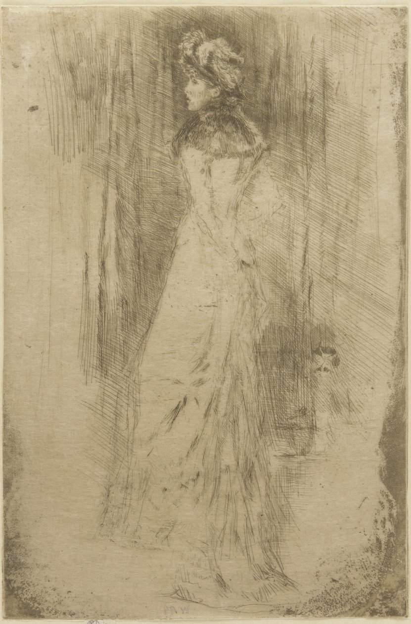 Maude, de pie, c.1873 de James Abbott McNeill Whistler