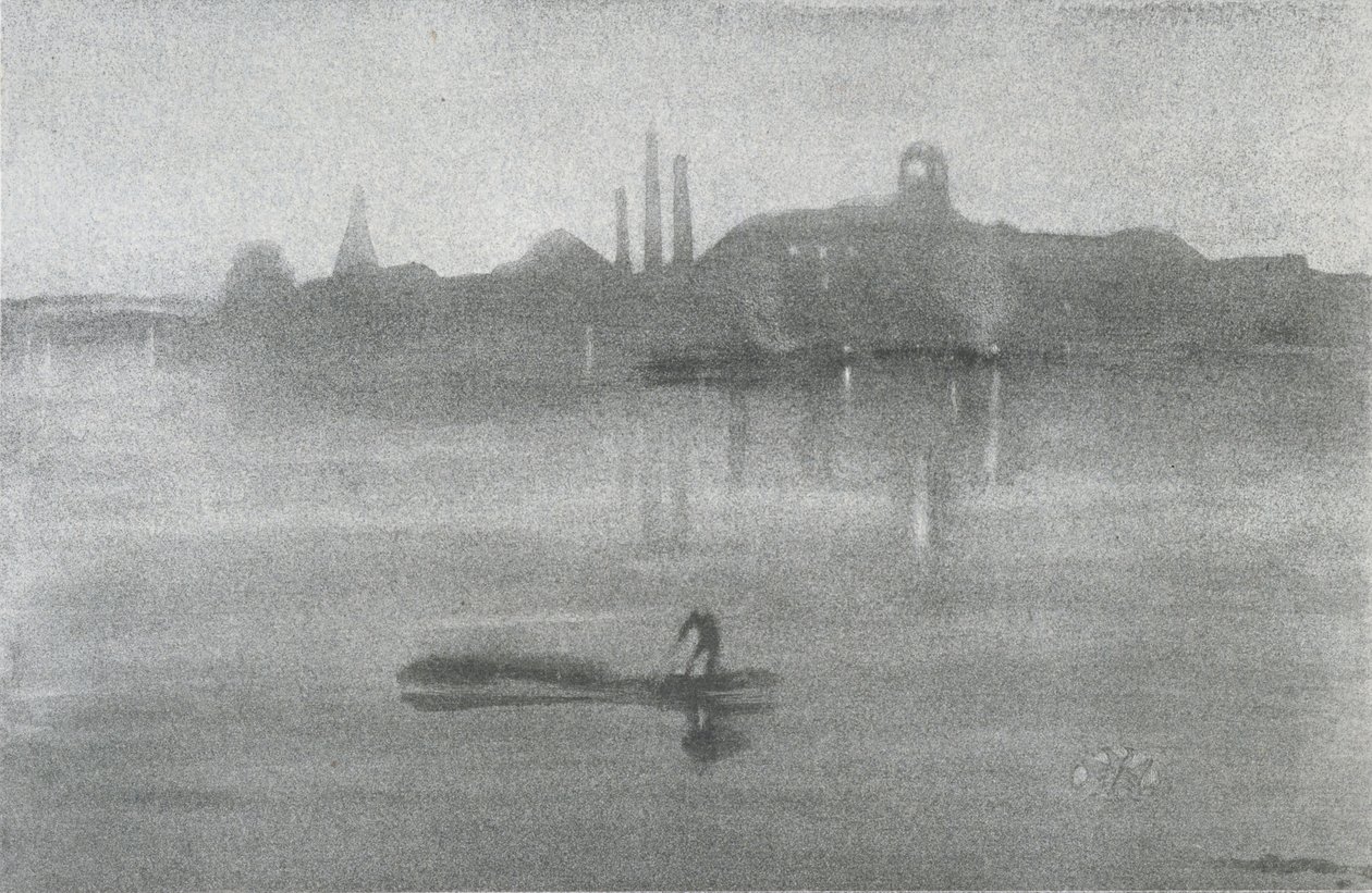 Nocturno: El río en Battersea, 1878 de James Abbott McNeill Whistler