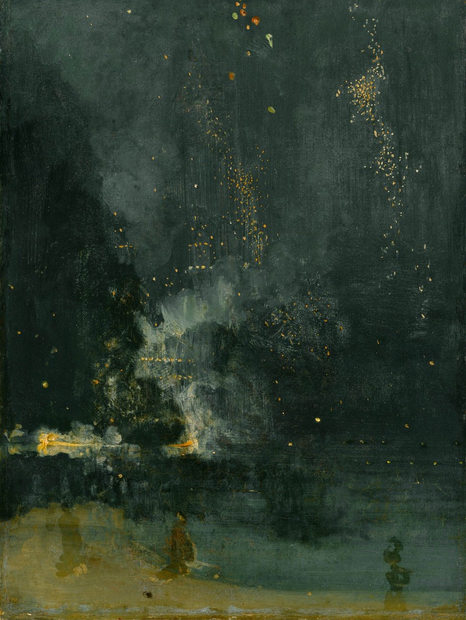 Nocturno en negro y oro: El cohete cayendo de James Abbott McNeill Whistler