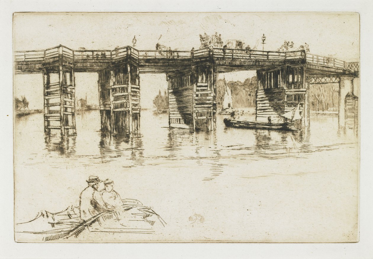 El viejo puente de Putney, 1879 de James Abbott McNeill Whistler