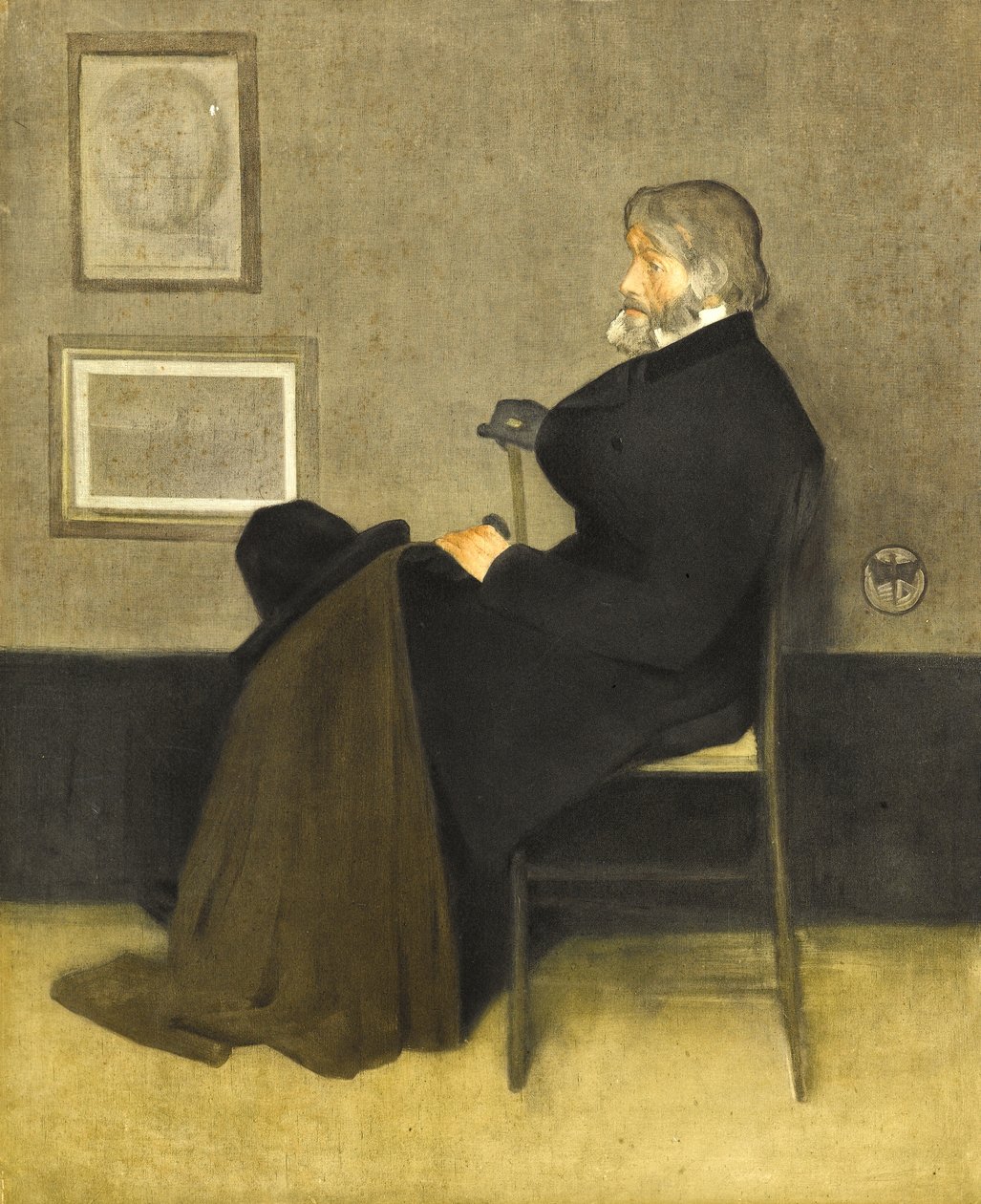 Retrato de Thomas Carlyle, c.1880 de James Abbott McNeill Whistler
