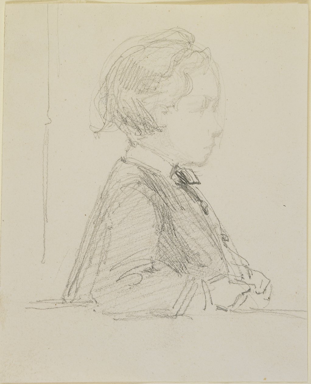 Boceto de perfil de un niño, 1858 de James Abbott McNeill Whistler