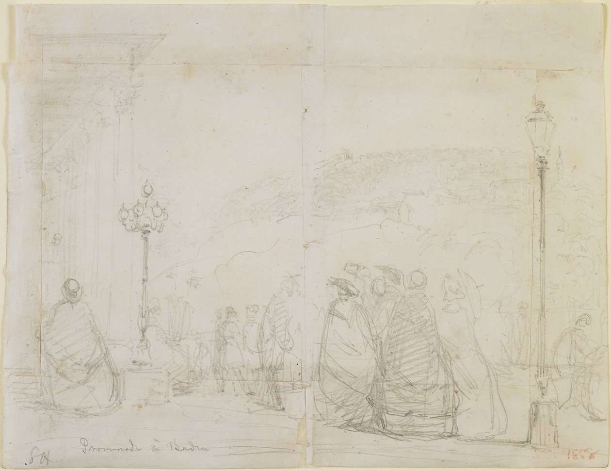Paseo en Baden, 1858 de James Abbott McNeill Whistler