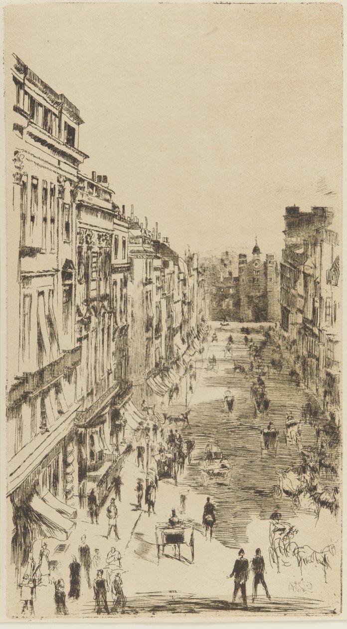 Calle St. James, 1878 de James Abbott McNeill Whistler