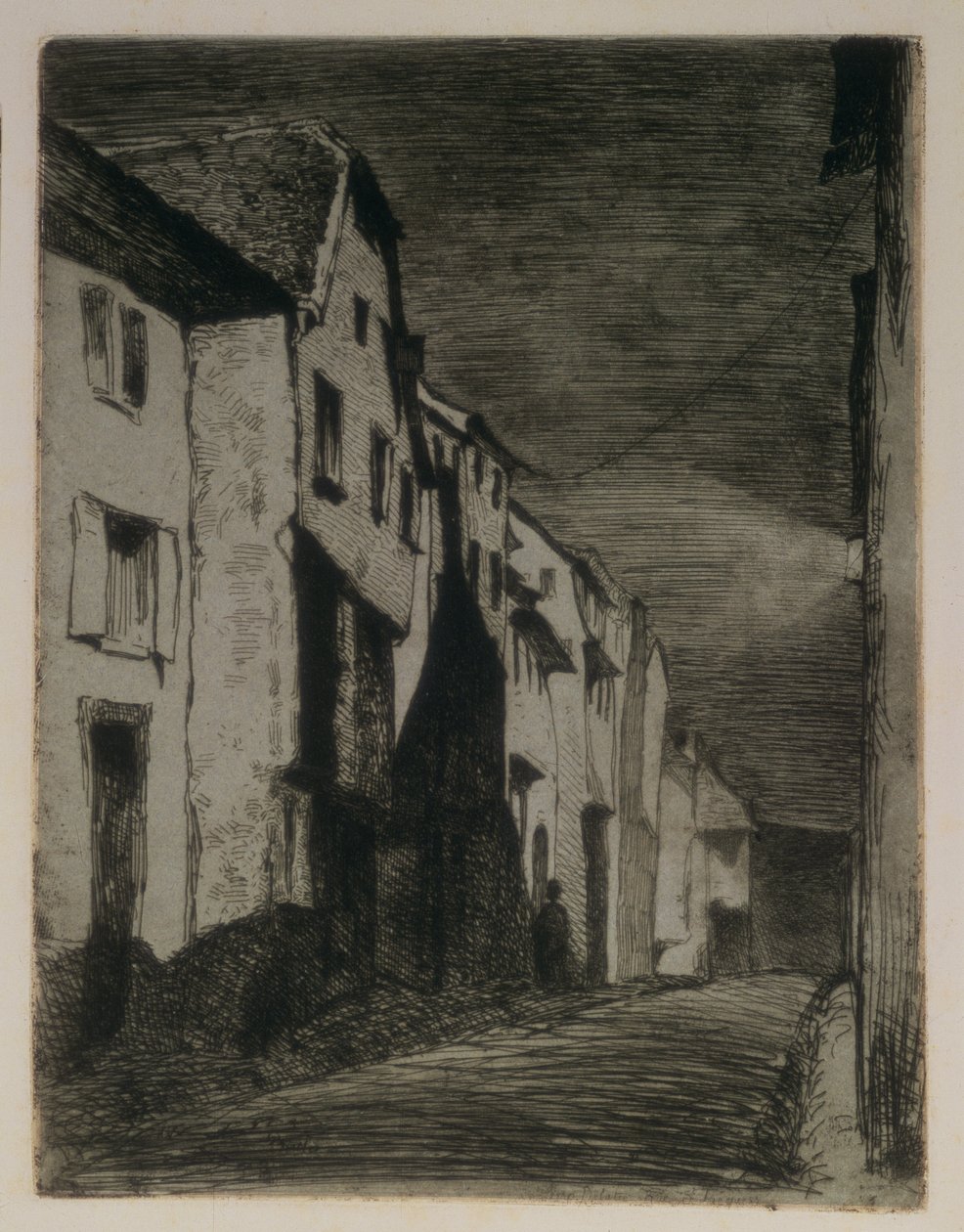 Calle en Saverne, 1858 de James Abbott McNeill Whistler