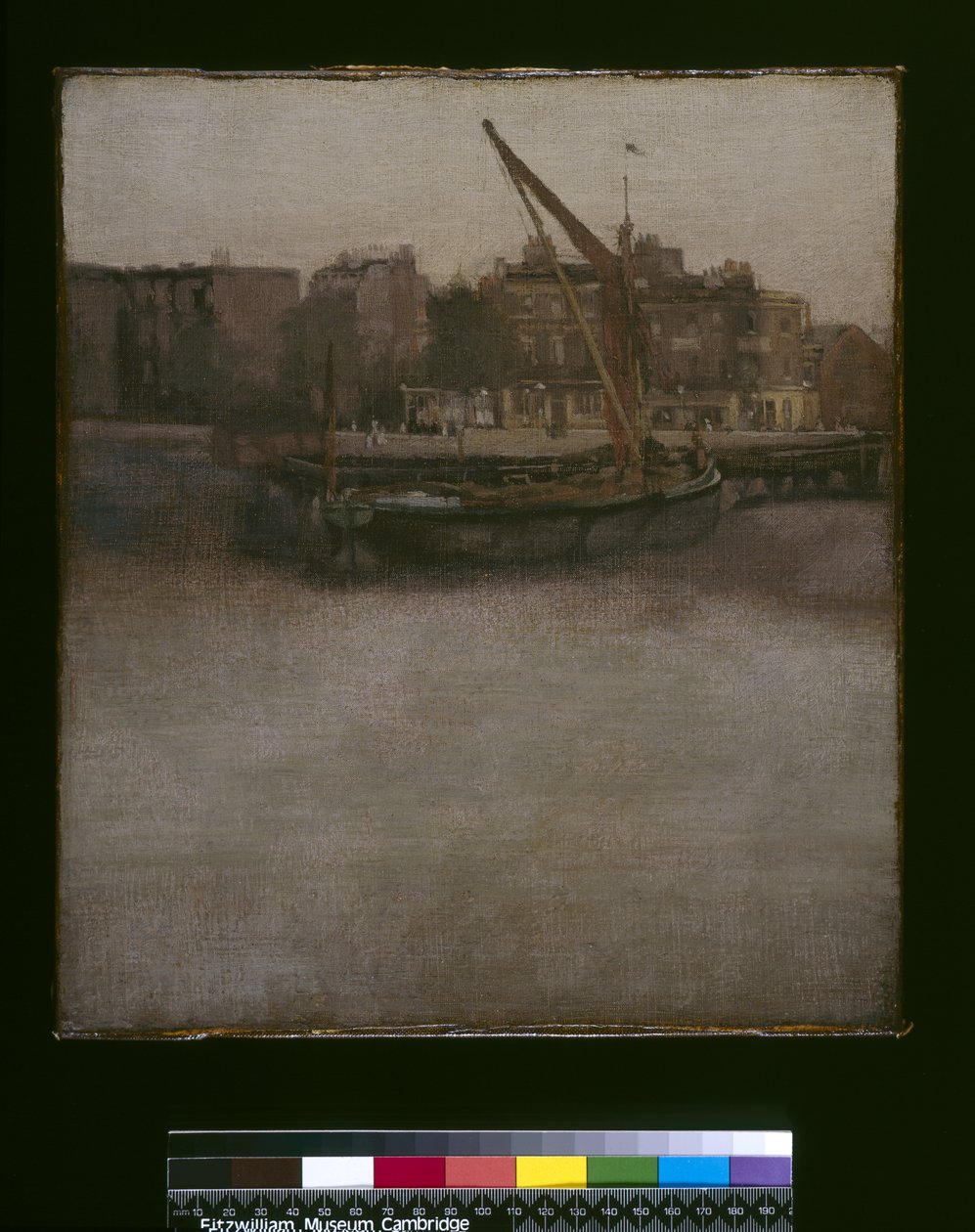 Sinfonía en gris y marrón (Lindsey Row, Chelsea), c.1834-1948 de James Abbott McNeill Whistler