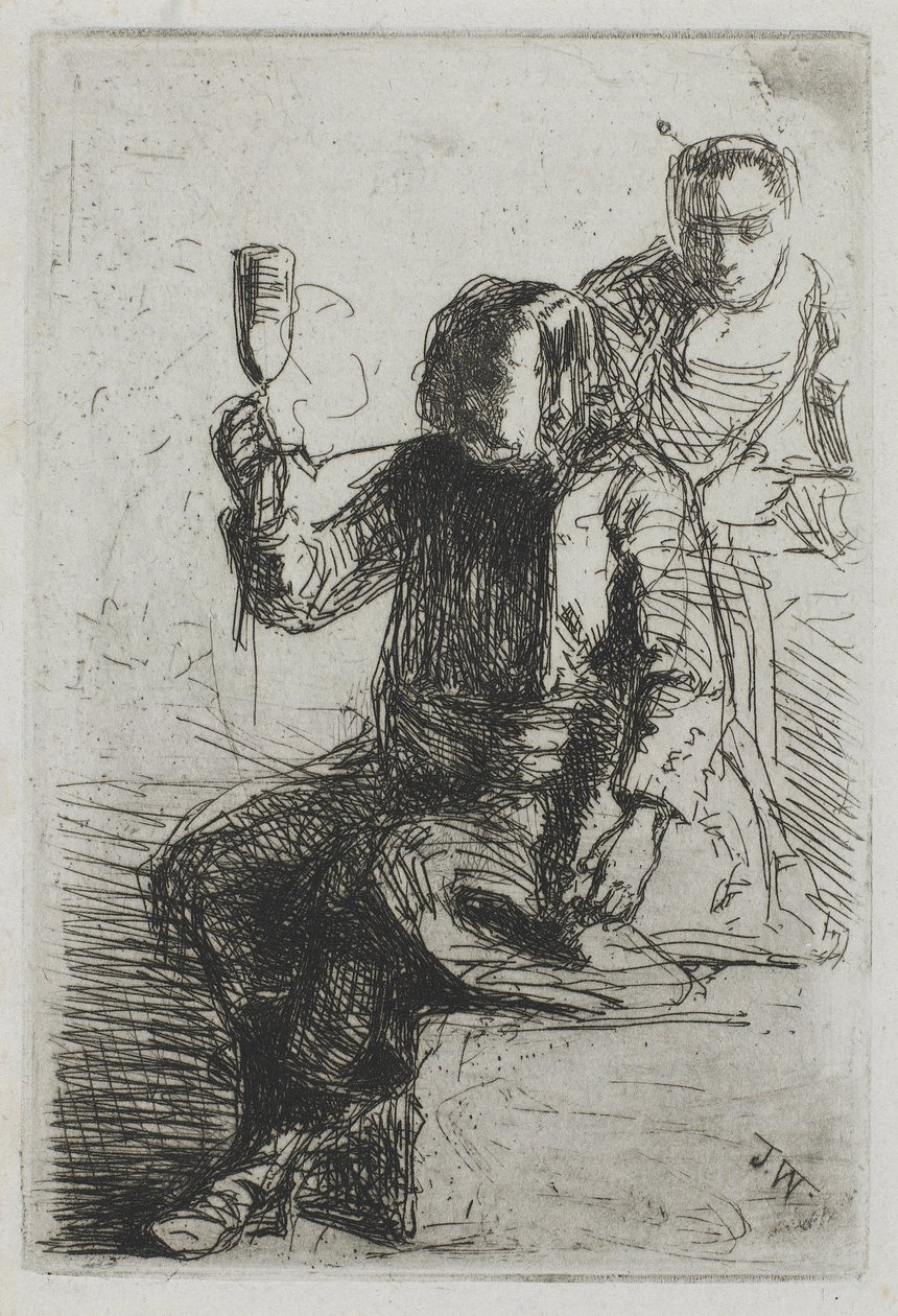 El holandés sosteniendo un vaso, c.1857 de James Abbott McNeill Whistler