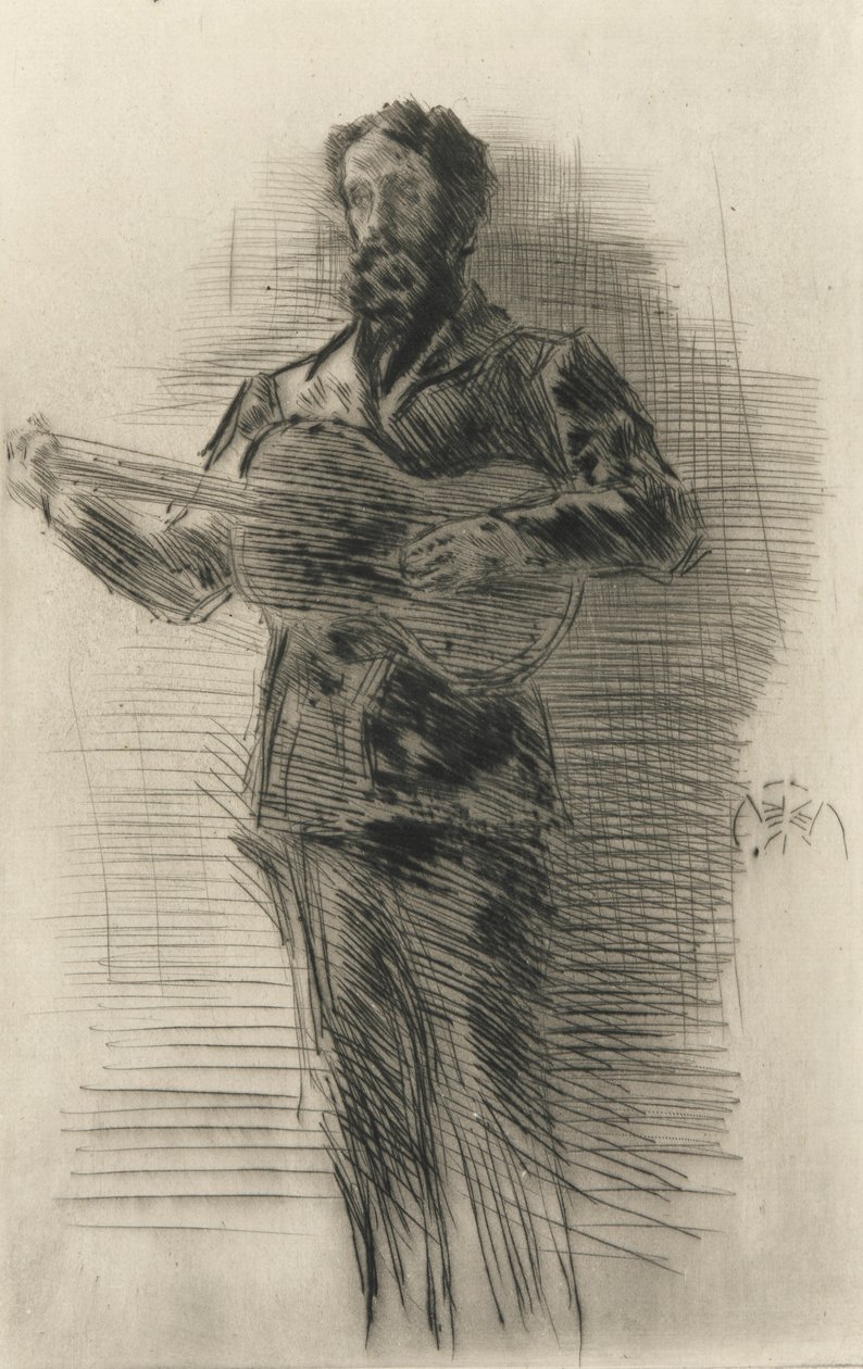 La guitarrista, 1875 de James Abbott McNeill Whistler