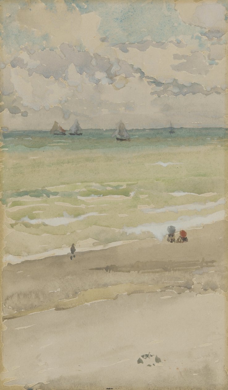La orilla del mar, c.1885 de James Abbott McNeill Whistler