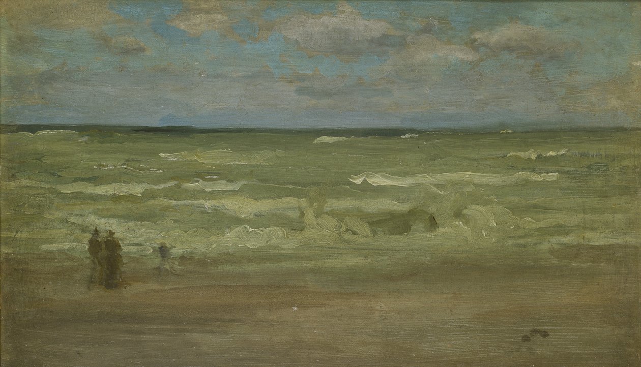La orilla, Pourville, siglo XIX de James Abbott McNeill Whistler