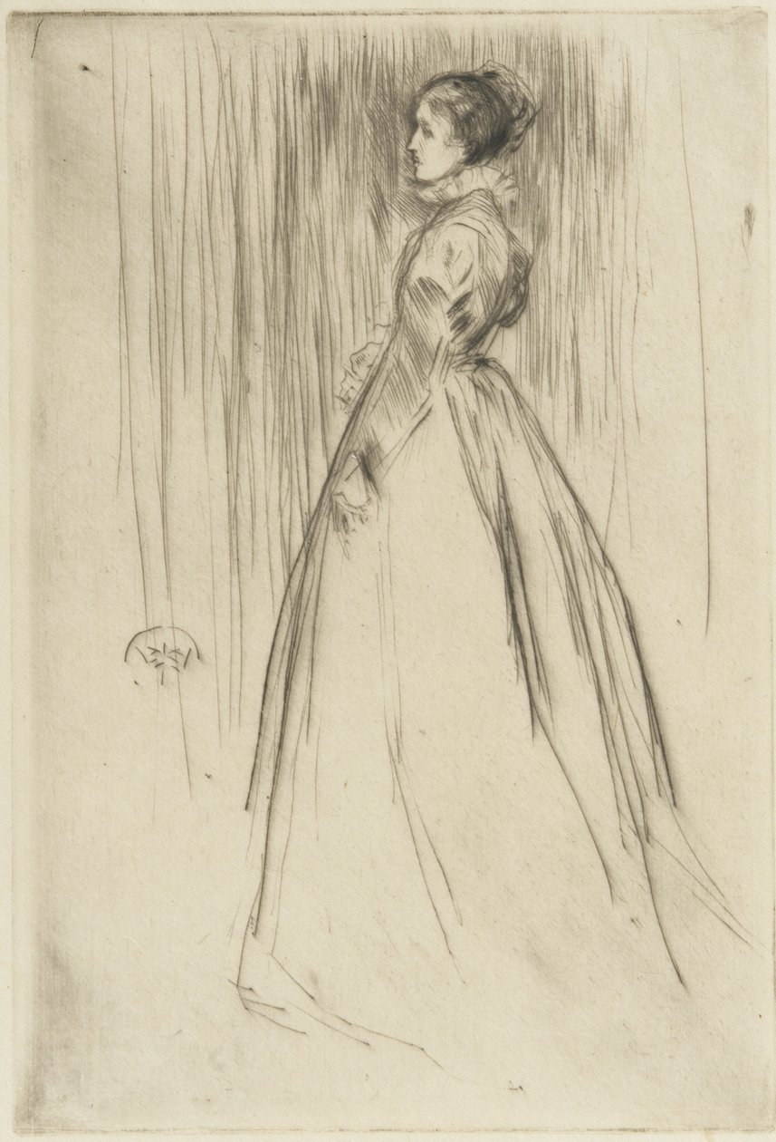 El Vestido de Terciopelo (Frances Leyland) 1873 de James Abbott McNeill Whistler