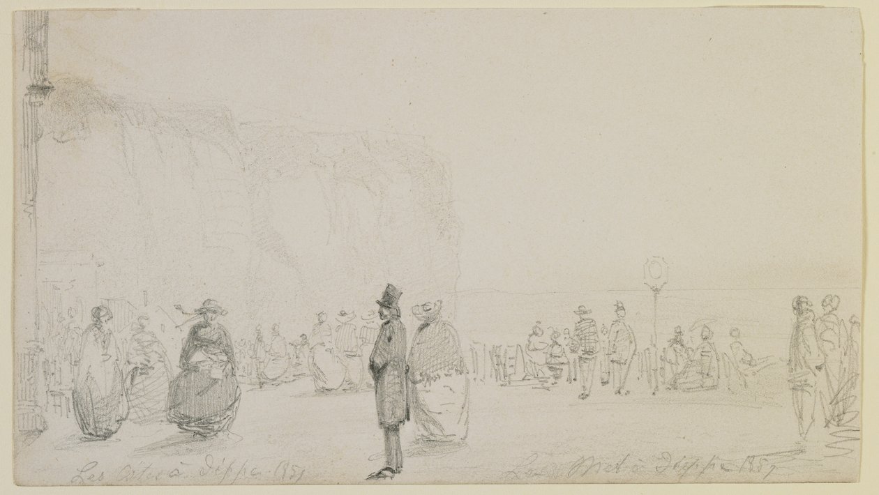 La costa en Dieppe, 1857 de James Abbott McNeill Whistler