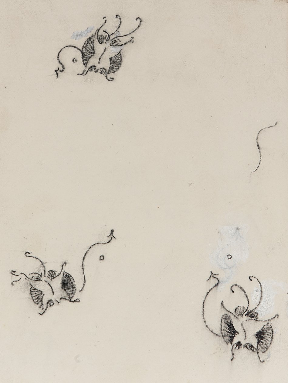 Tres mariposas de Whistler, c.1890 de James Abbott McNeill Whistler