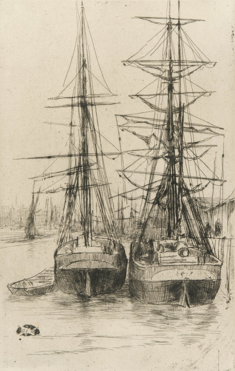 Dos Barcos de James Abbott McNeill Whistler