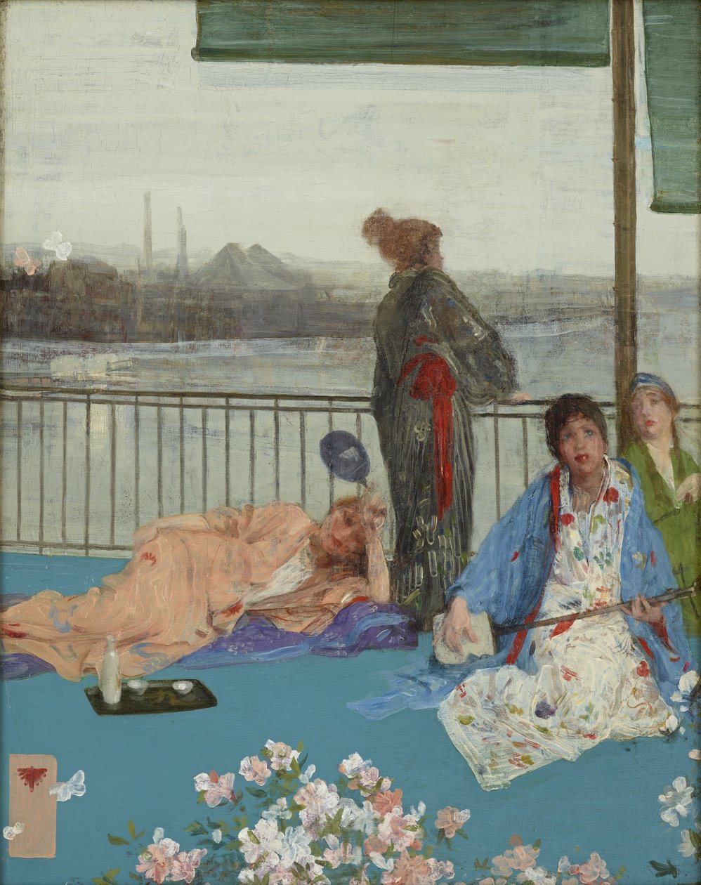 Variaciones en color de carne y verde, El Balcón, c.1870-79 de James Abbott McNeill Whistler