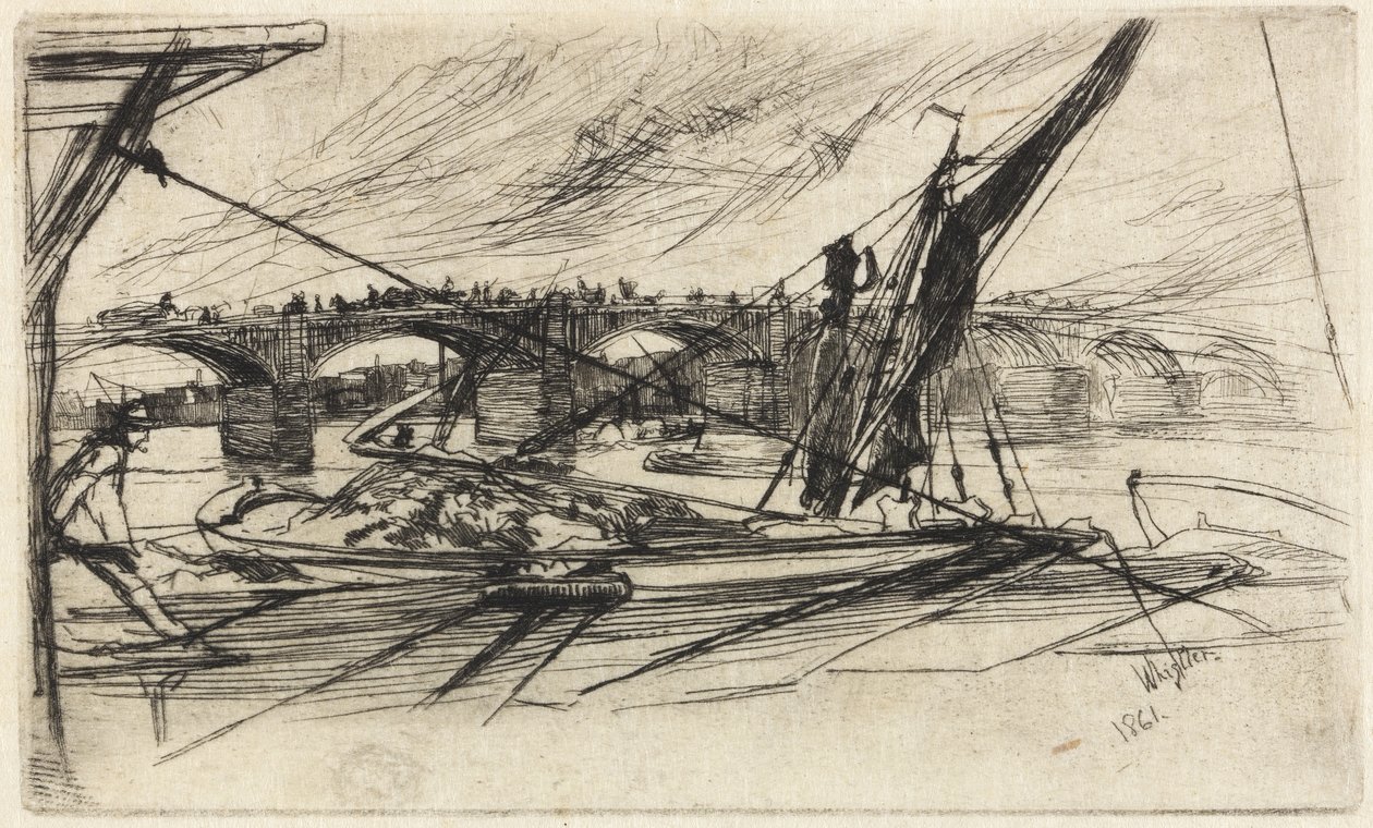 Puente de Vauxhall, 1861 de James Abbott McNeill Whistler