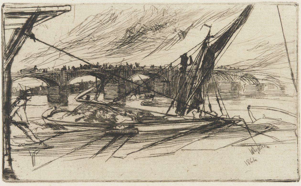 Puente de Vauxhall, 1861 de James Abbott McNeill Whistler