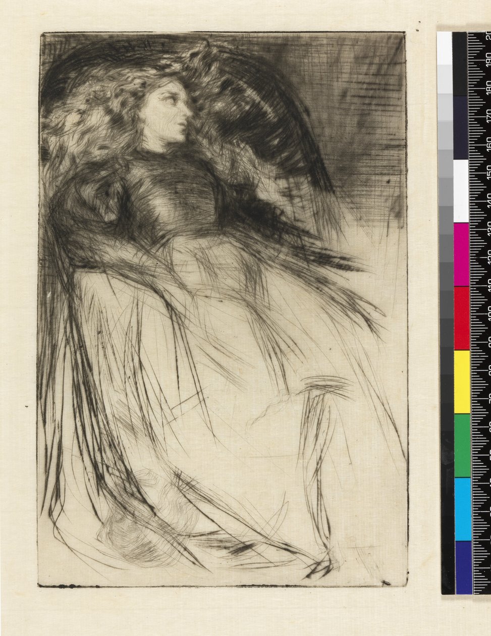Cansado, 1863 (aguafuerte y tinta de carbón sobre papel) de James Abbott McNeill Whistler