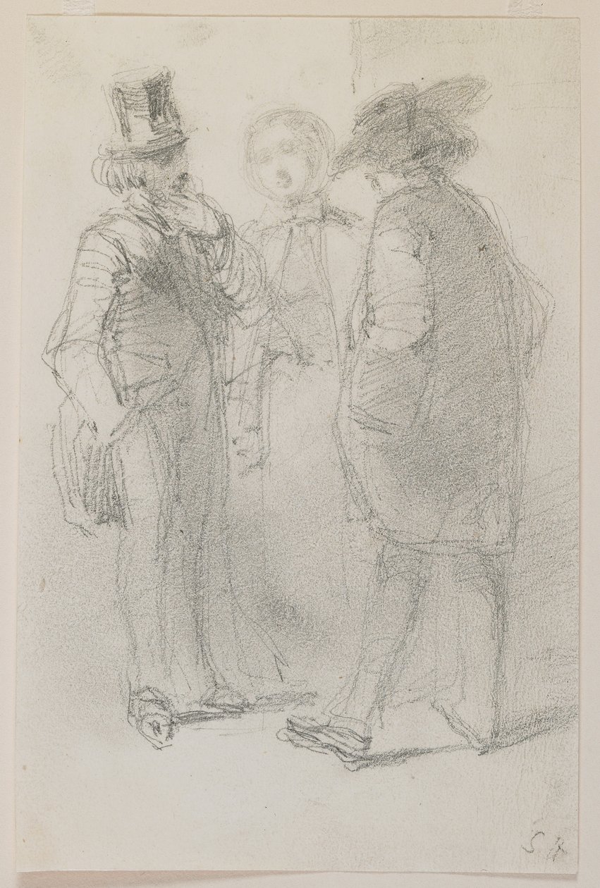 Whistler con amigos, 1858 de James Abbott McNeill Whistler