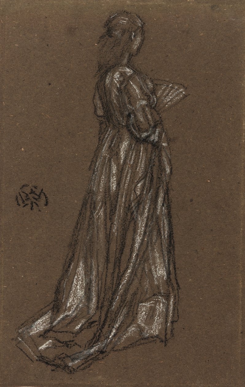 Joven chica de pie, c.1873-75 de James Abbott McNeill Whistler