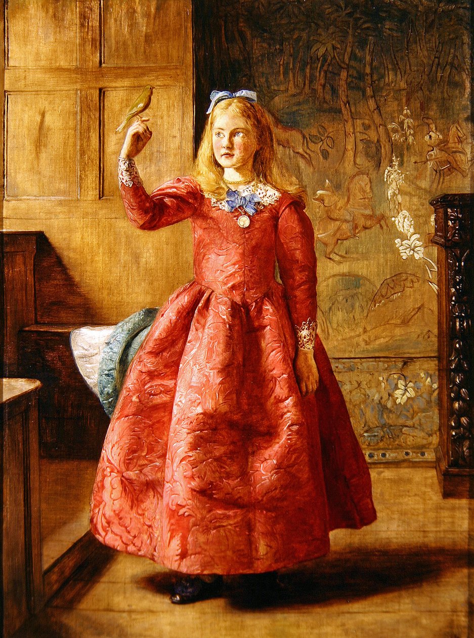 Niña con Jilguero, 1865 de James Archer