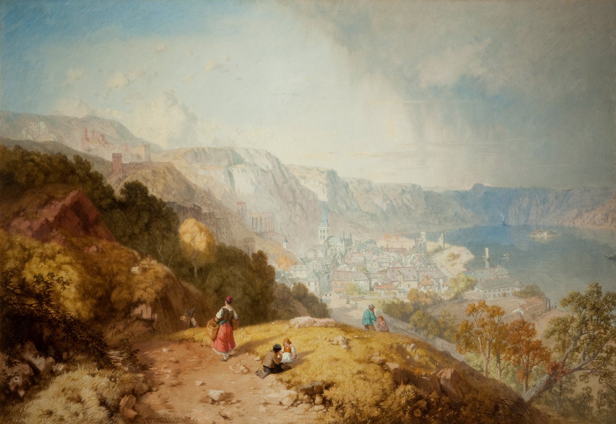 Bacharach am Rhein, 1865 de James Baker Pyne