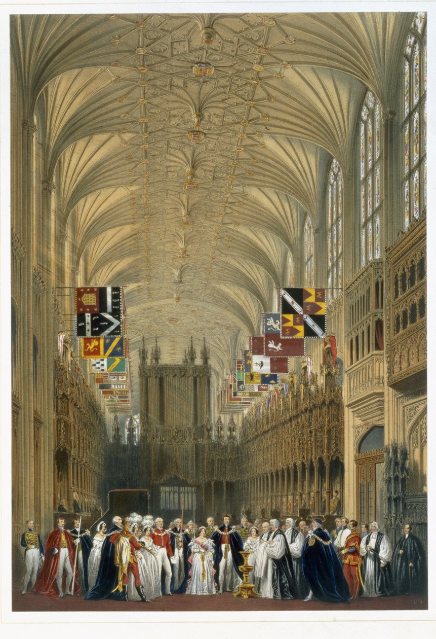 Interior de la Capilla de San Jorge, 1838 de James Baker Pyne