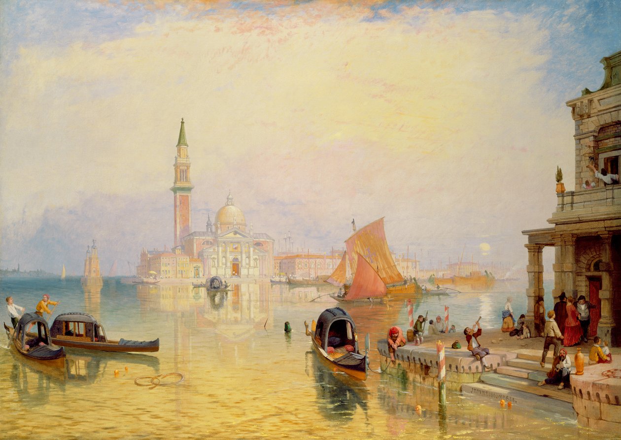 Escena veneciana, siglo XIX de James Baker Pyne