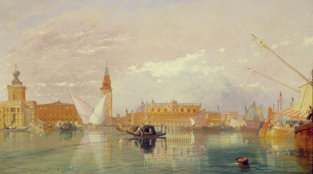 Vista de Venecia, 1867 de James Baker Pyne
