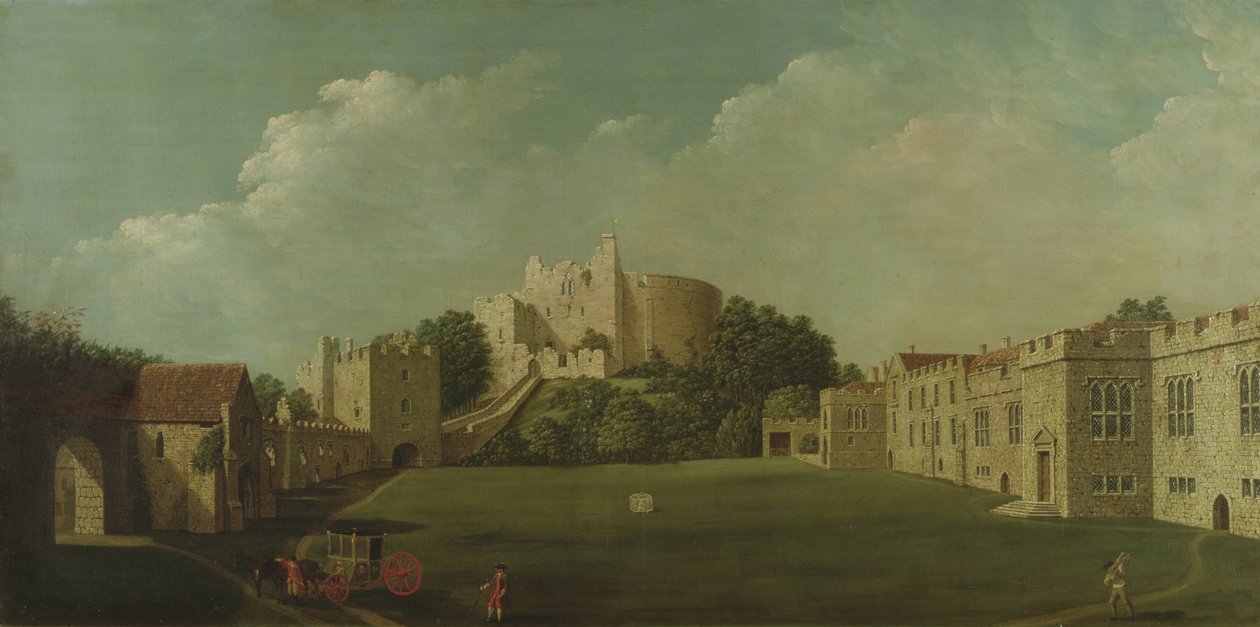 Castillo de Arundel, Torreón y Patio, c.1770 de James Canter