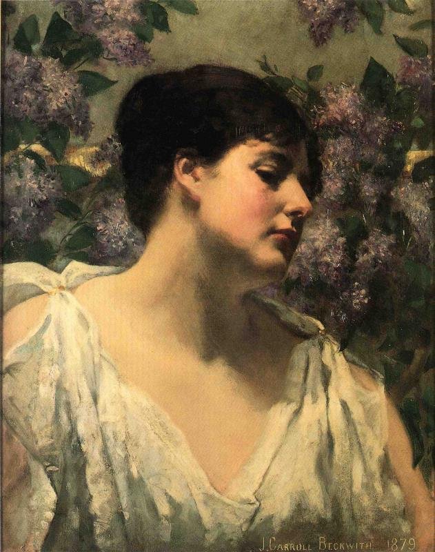 Bajo los lilas de James Carroll Beckwith